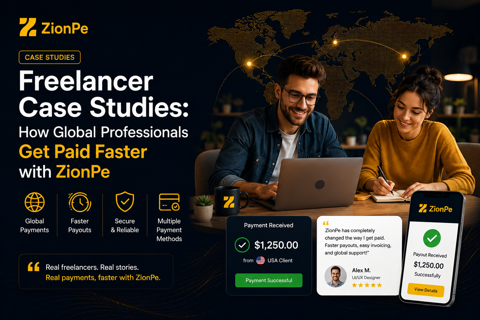 Freelancer Case Studies: How Global Professionals Get Paid Faster with ZionPe