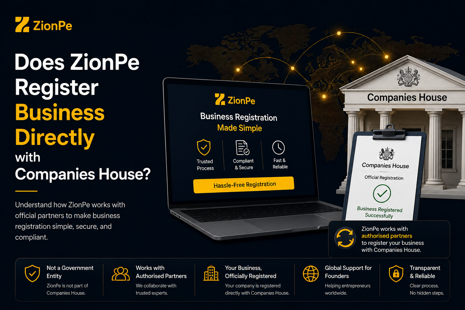 Does ZionPe Register Business Directly with Companies House?
